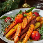 Maple Mustard Roasted Carrots