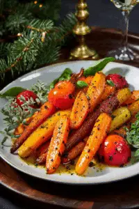 Maple Mustard Roasted Carrots
