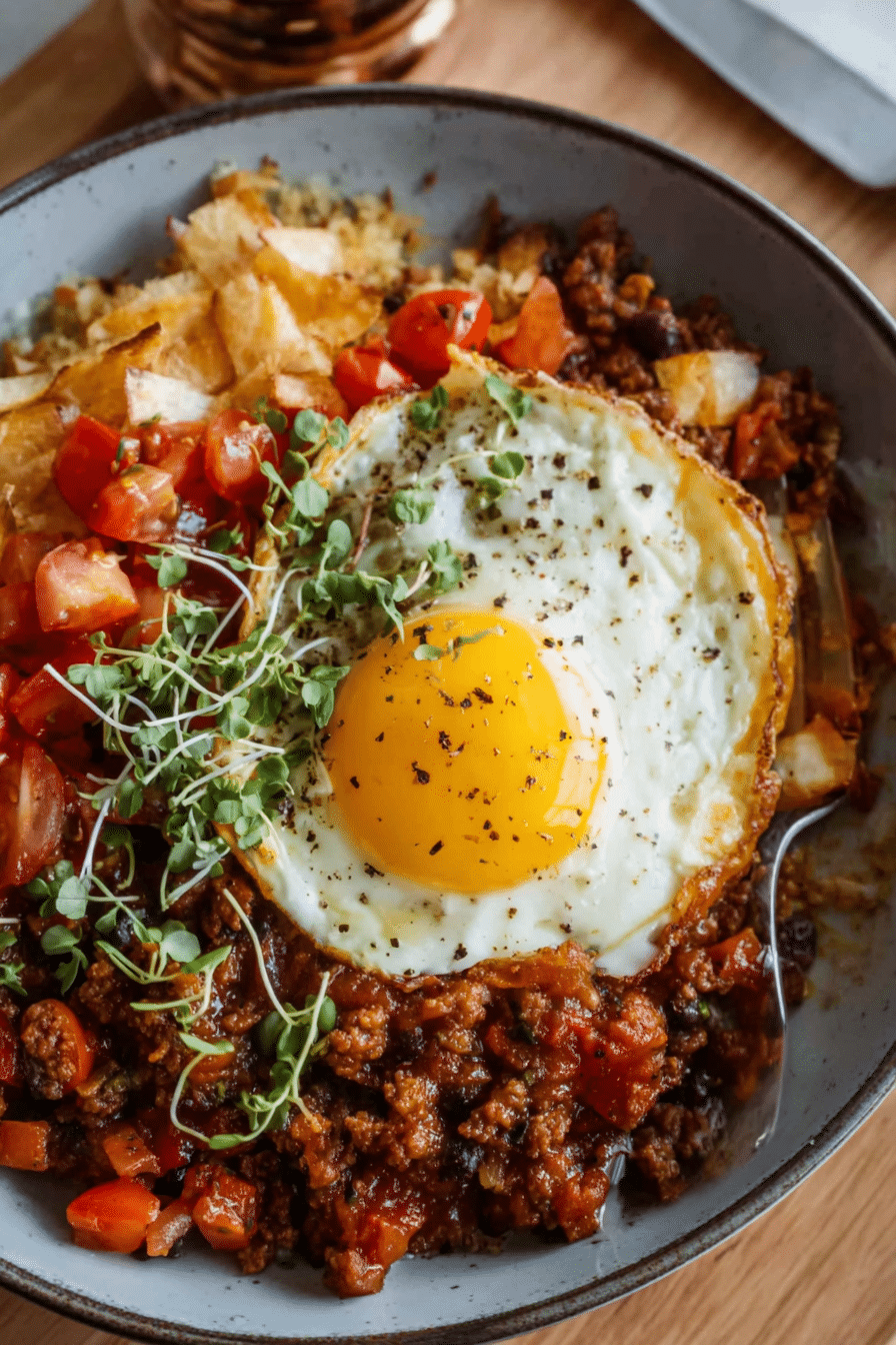 Breakfast Chili and Eggs Recipe