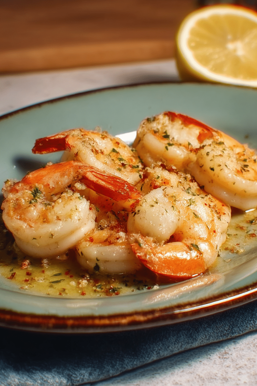 Easy Baked Shrimp Scampi