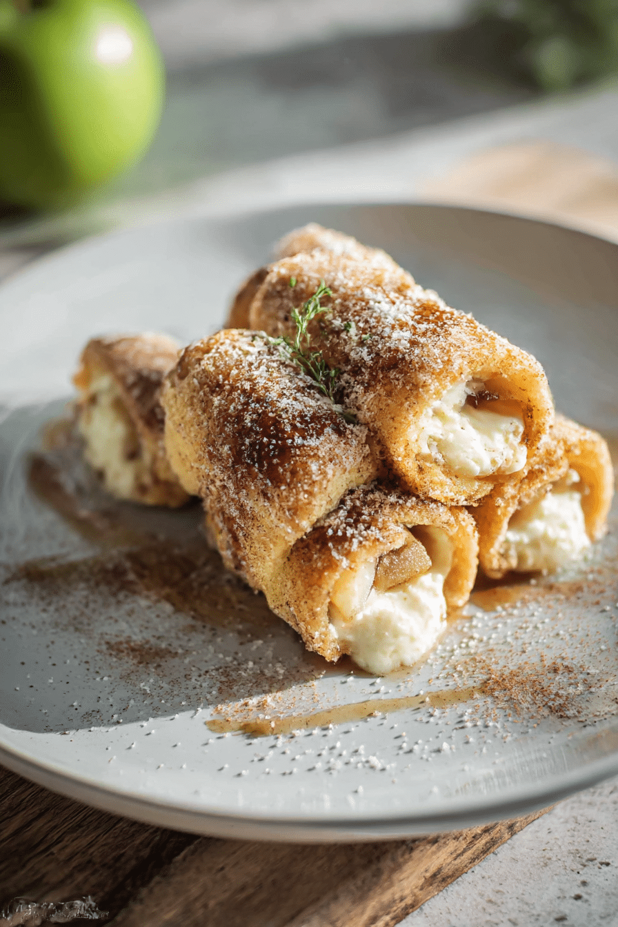 Apple Cinnamon Cream Cheese Roll Ups