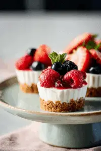 Mini No-Bake Cheesecakes