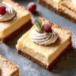 Eggnog Gingersnap Cheesecake Bars