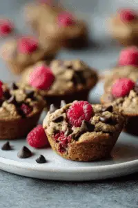 Chocolate Chip Raspberry Zucchini Muffins