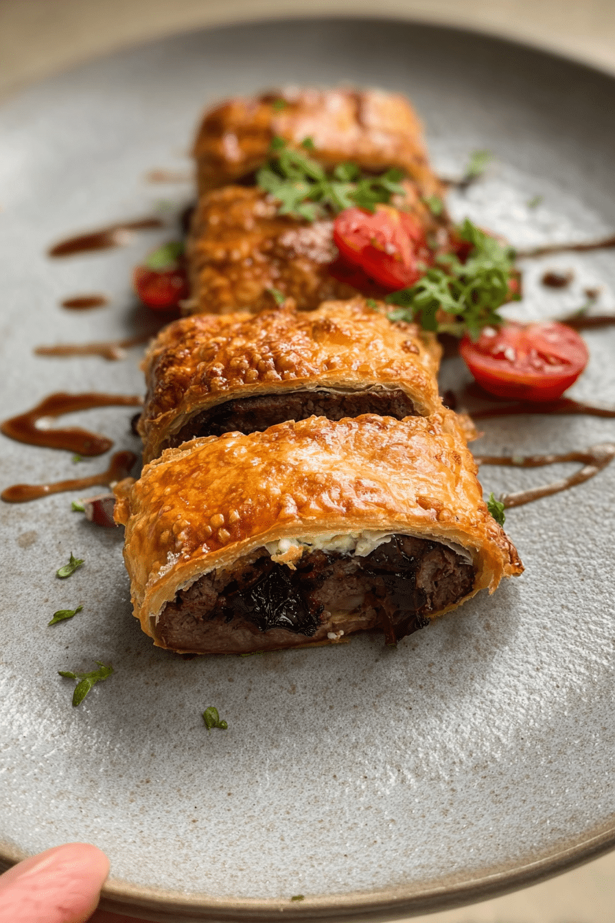 Homemade Greggs Steak and Cheese Roll