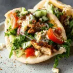 Mediterranean Style Chicken Pitas