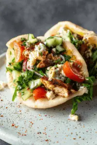 Mediterranean Style Chicken Pitas