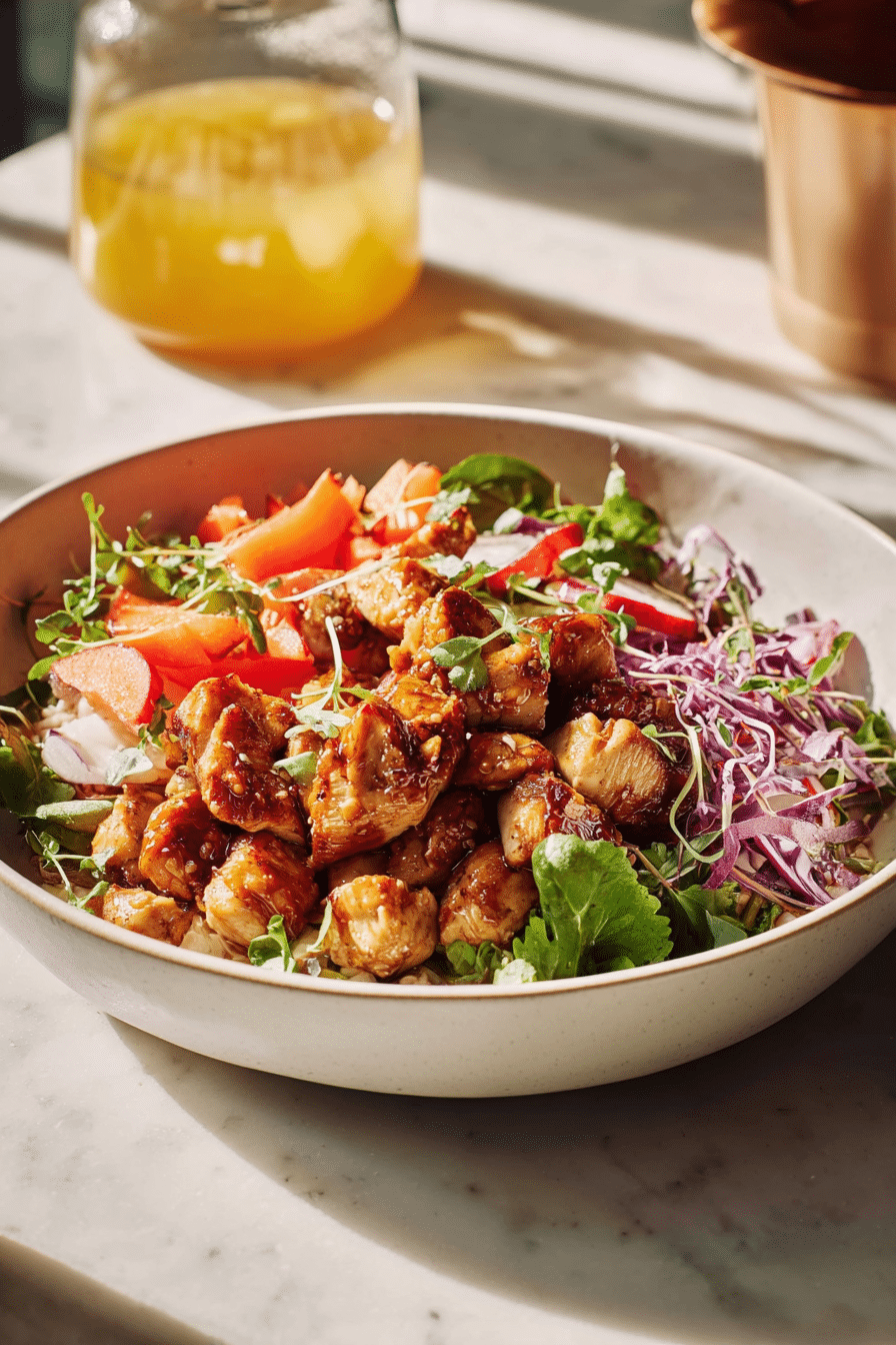 Copycat Sweetgreen Hot Honey Chicken Plate