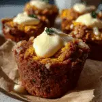 Brown Butter Sweet Potato Cream Cheese Muffins