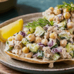 Tzatziki Chickpea Chicken Salad