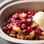 Slow Cooker Cranberry Apple Cobbler