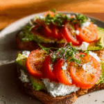 Tomato & Avocado Toast with Cottage Cheese