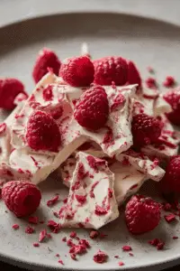 Raspberry Meringue Bark
