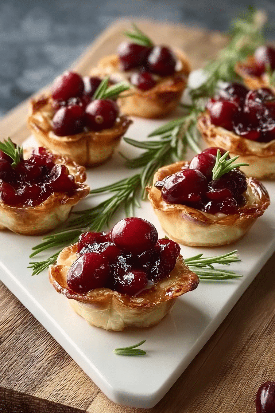 Cranberry Brie Bites