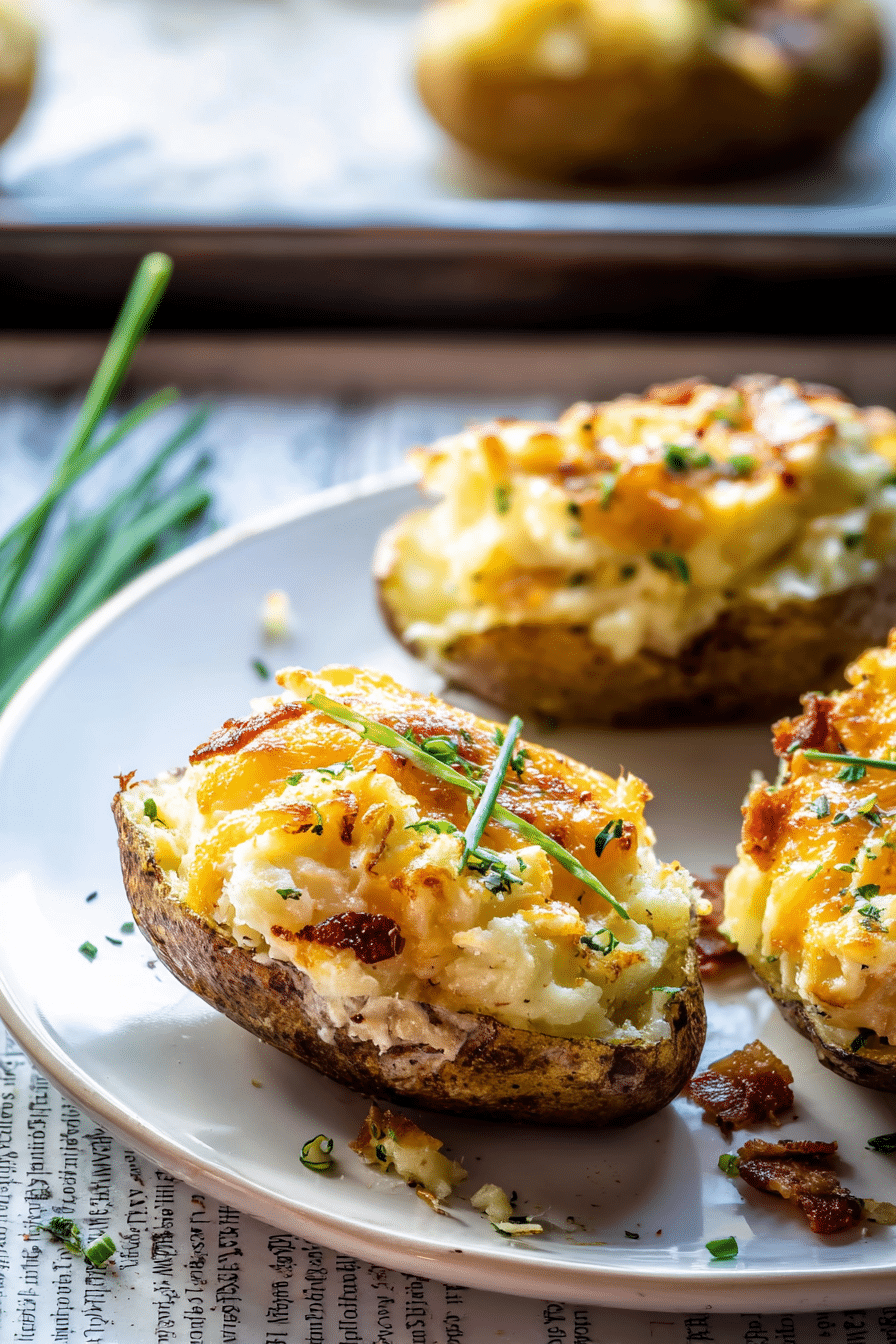 Air Fryer Twice Baked Potatoes
