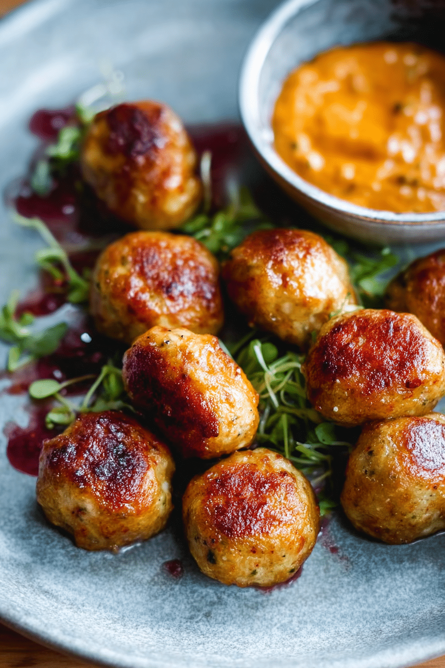 Baked Chicken Meatballs