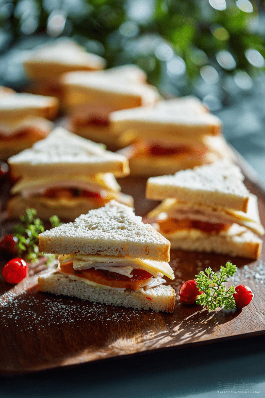 Christmas Tree Sandwiches