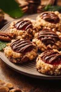 Turtle Thumbprint Cookies