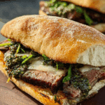 Asiago Chimichurri Steak Sandwiches