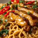 Spicy Peanut Chicken Noodle Bowls