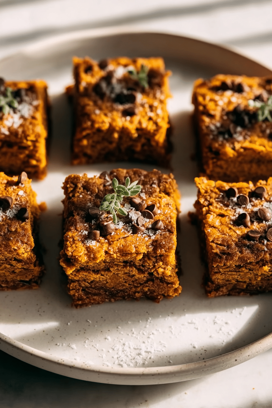 Healthy Pumpkin Oatmeal Bars