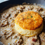 Traeger Biscuits and Sausage Gravy