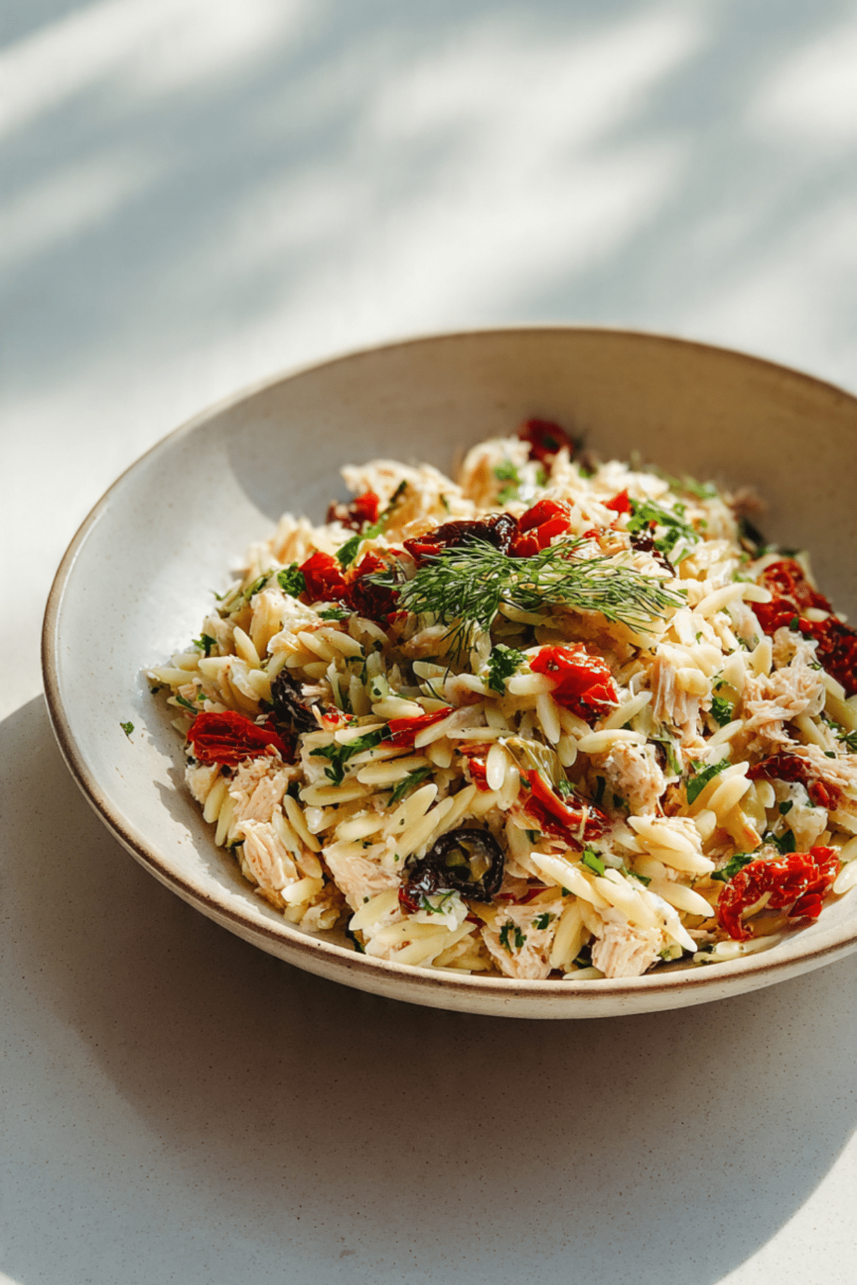 Mediterranean Tuna Orzo Salad