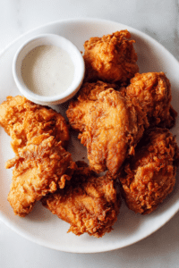 Pickle-Brined Keto Fried Chicken