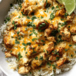 Cheesy Chicken Over Rice