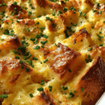 Savory Overnight French Toast Bake with Gruyere and Chives (Vegetarian)