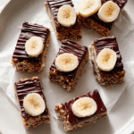 No-Bake Chocolate Peanut Butter Banana Oat Bars