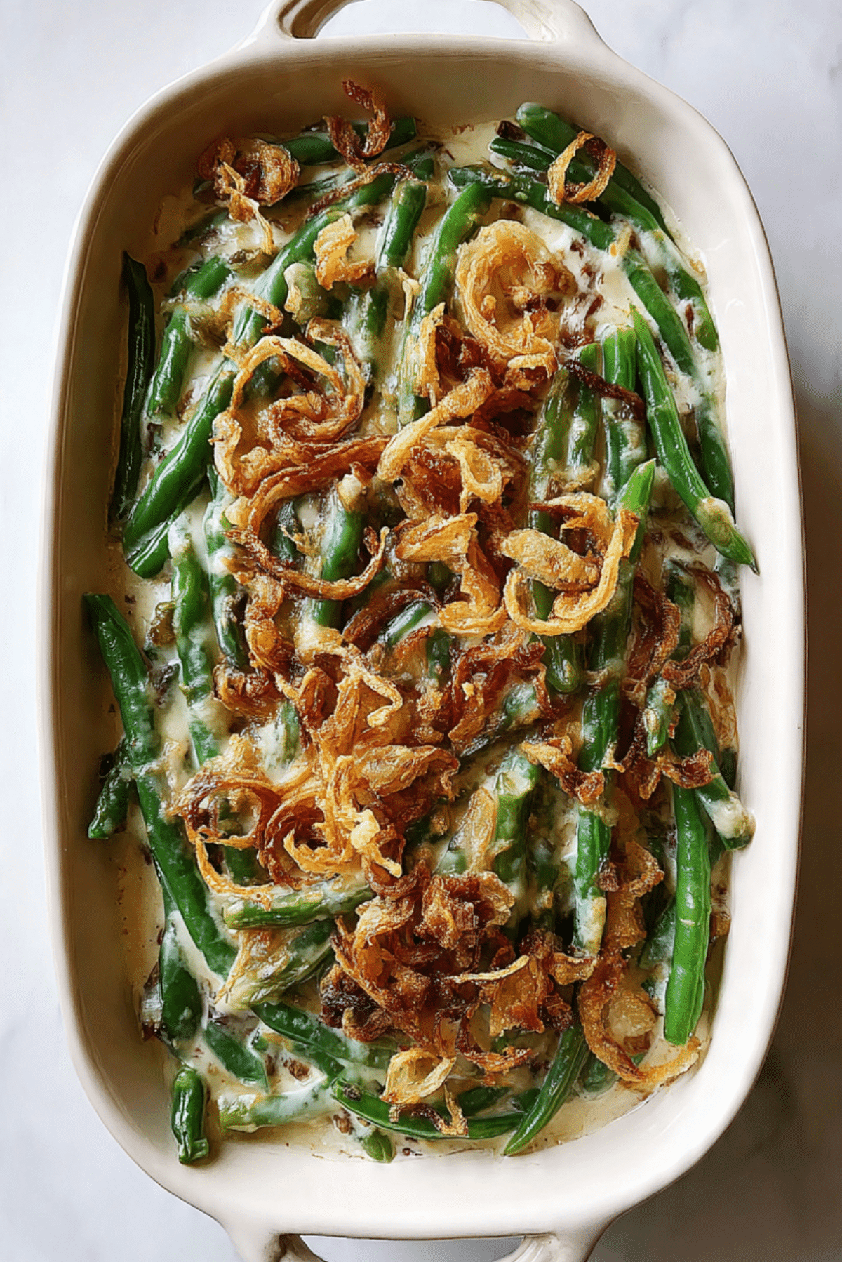Creamy Homemade Green Bean Casserole