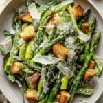Roasted Asparagus Caesar Salad