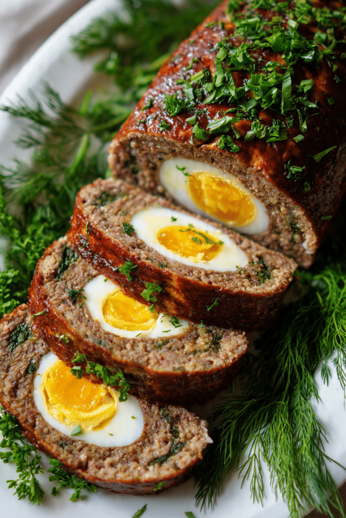 Egg Stuffed Meatloaf (Easter Romanian Recipe)