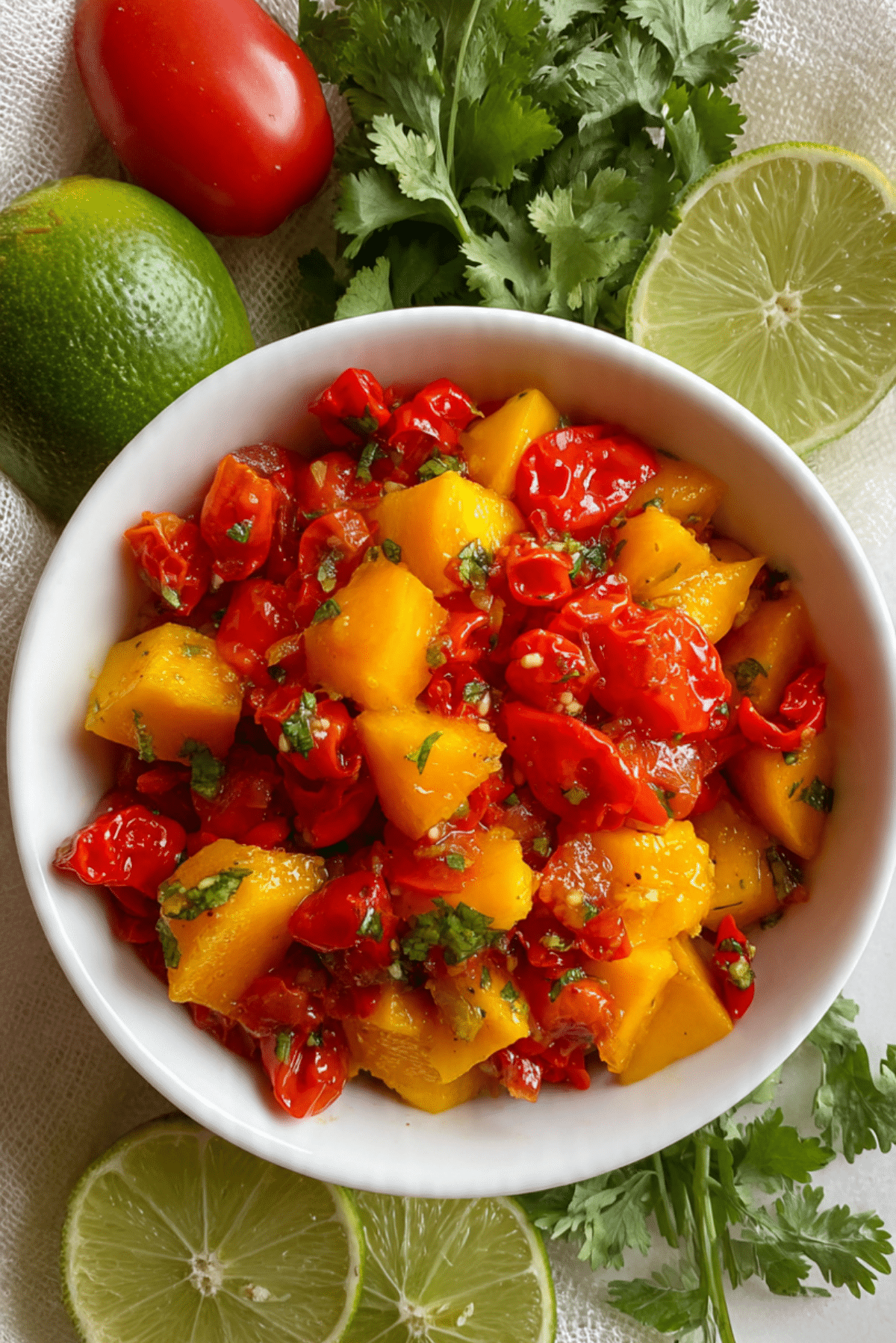 Roasted Mango Habanero Salsa
