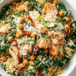 Chicken Caesar Crispy Rice Salad