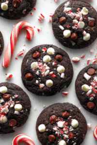 Vegan Peppermint Mocha Cookies