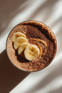 Chocolate Peanut Butter Banana Smoothie