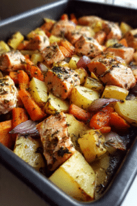 One Pan Salmon and Veggies