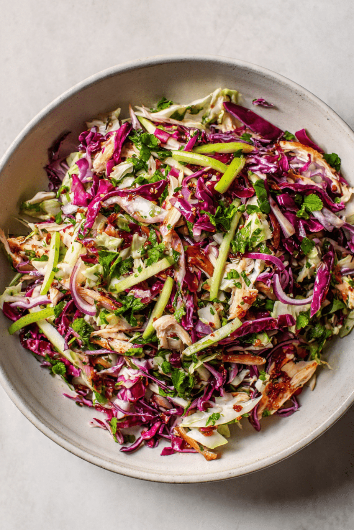 Crispy Chicken Cabbage Salad