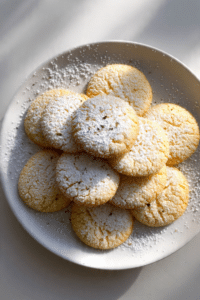 Lemon Rosemary Cornmeal Cookies