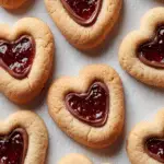 Heart Shaped Thumbprint Cookies
