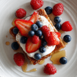Cinnamon Breakfast Squares with Yogurt and Berries