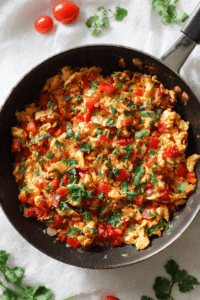 Spicy Scrambled Shakshuka