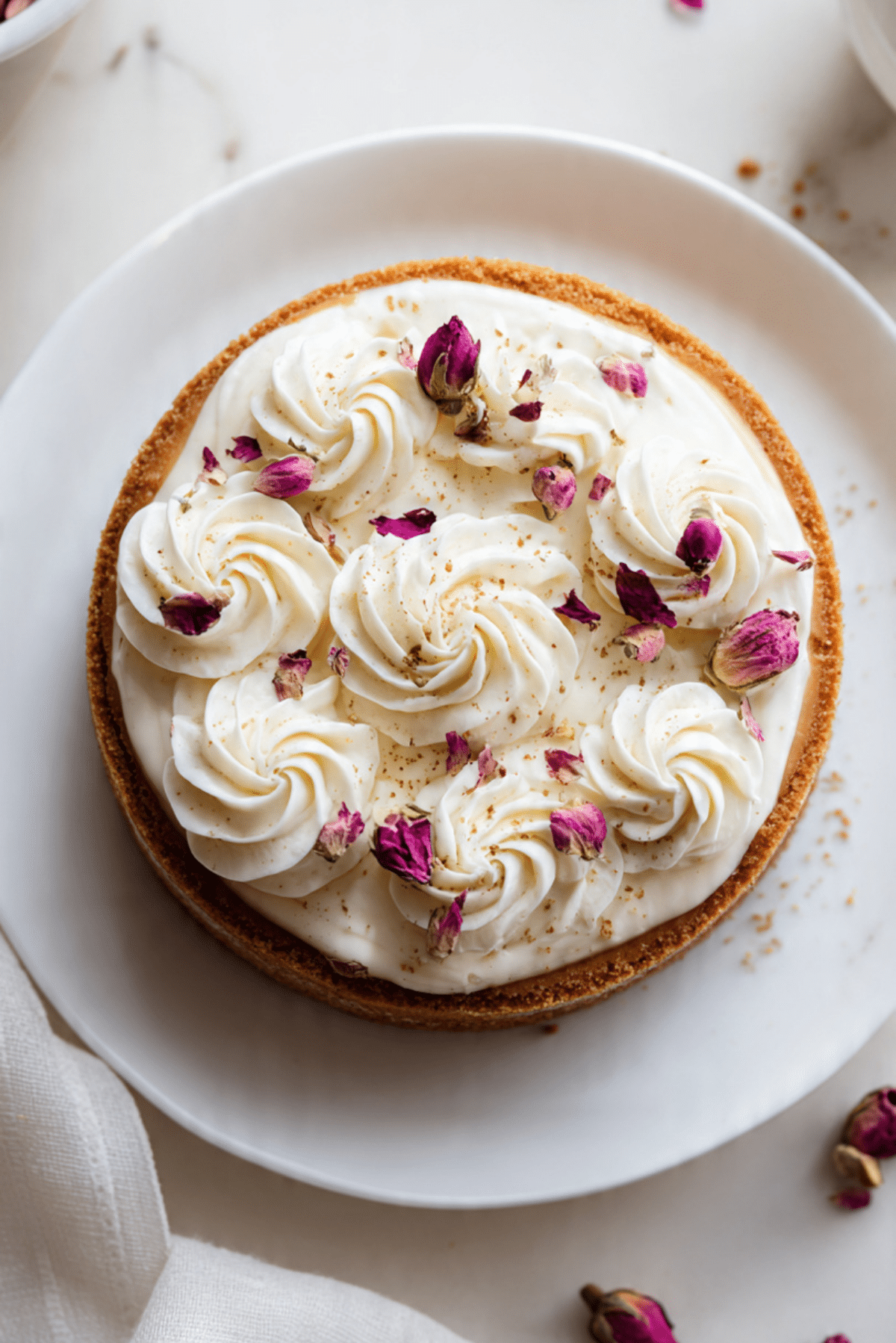 Eggless Chai Cheesecake