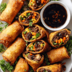 Ginger-Carrot Beef Rolls with Cranberries & Walnuts