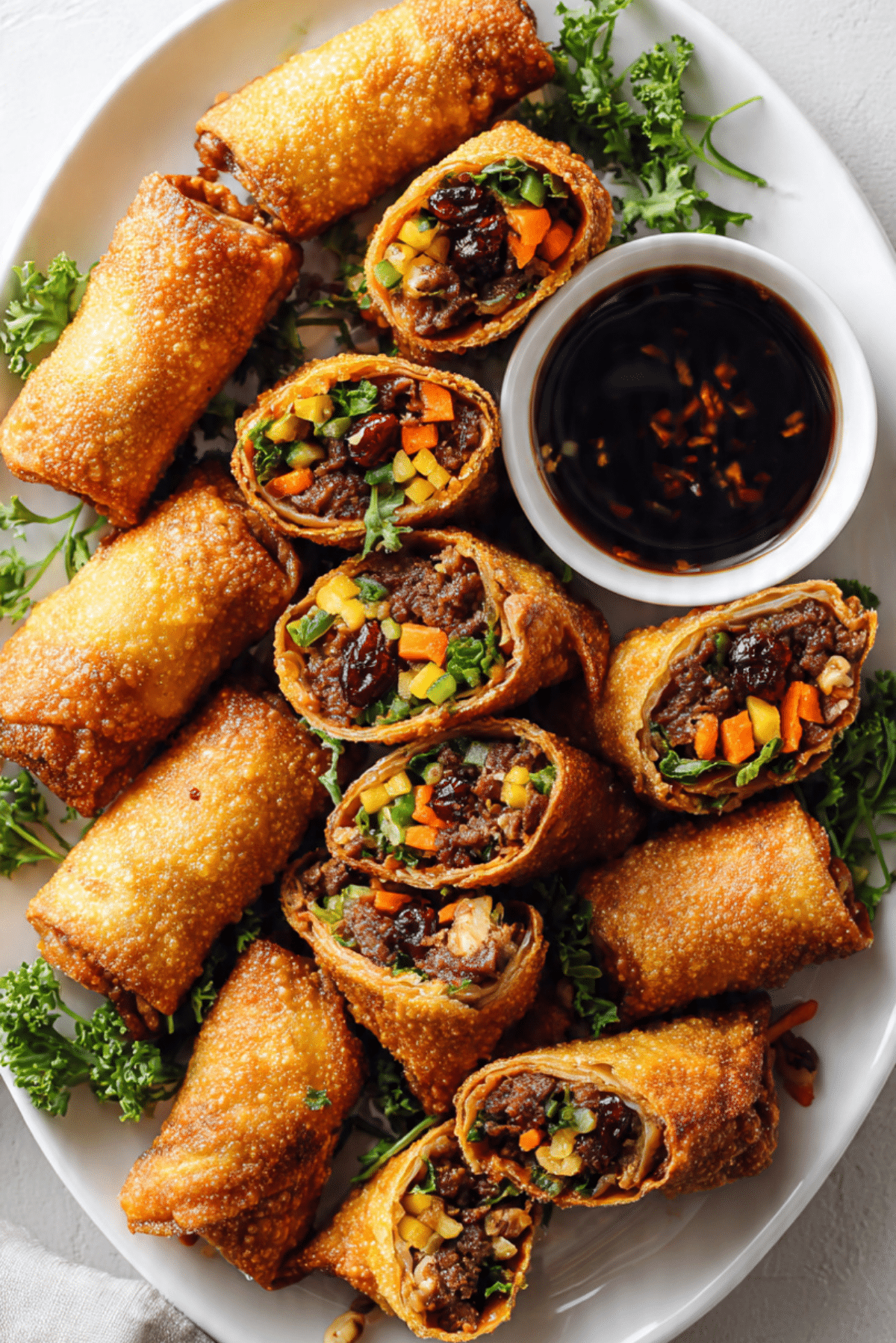 Ginger-Carrot Beef Rolls with Cranberries & Walnuts