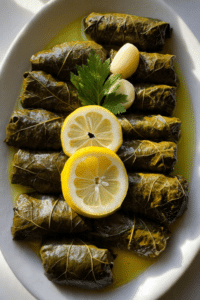Grape Leaves Stuffed with Meat and Rice