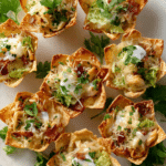 Caesar Salad Wonton Cups