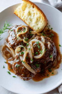 French Onion Salisbury Steak